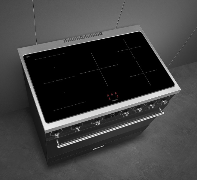 Fornuis inductie kookplaat Smeg C9IMMB2 detail 1