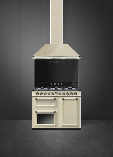 Cuisinière avec taque de cuisson au gaz Smeg TR103P detail 4