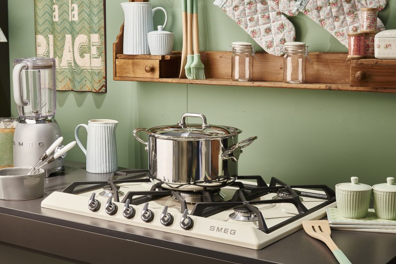 Kookplaat  gas Smeg SR975PGH detail 4