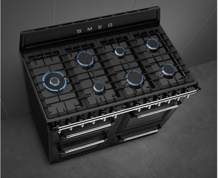 Fornuis gaskookplaat Smeg TR4110BL1 detail 1