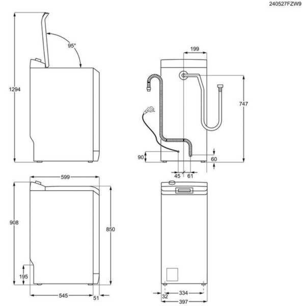 Wasmachine AEG LTR6B62 detail 5