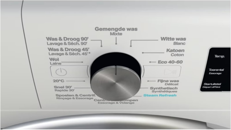 Lave- et sèche-linge combination Whirlpool FFWDB 976258E BCV BE/was en droog detail 4