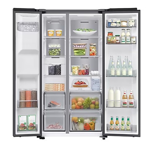 Side/Side + 3 en 4 deurs Samsung RS70F65KEFEF/ZWART/waterreservoir detail 3