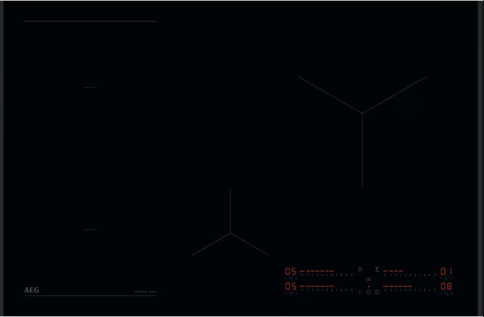 Kookplaat inductie AEG NII84B10AB vooraanzicht