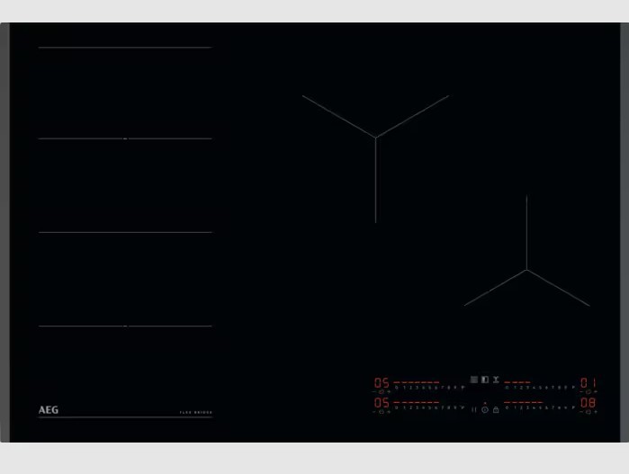 Kookplaat inductie AEG TI84IF00FB vooraanzicht