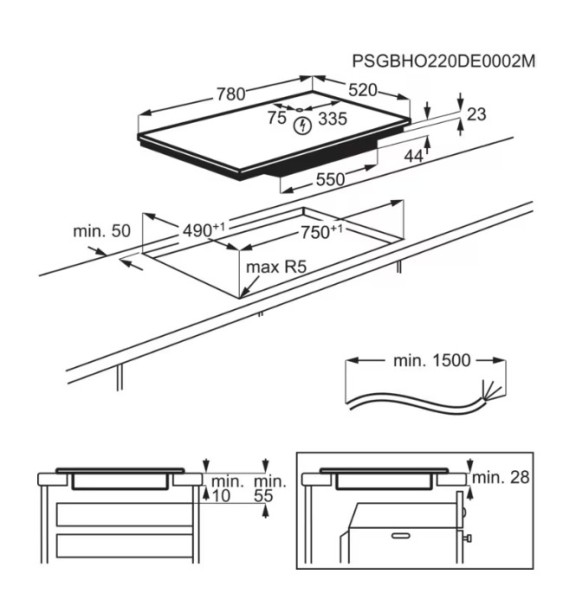 Kookplaat inductie AEG TI84IF00FB detail 2