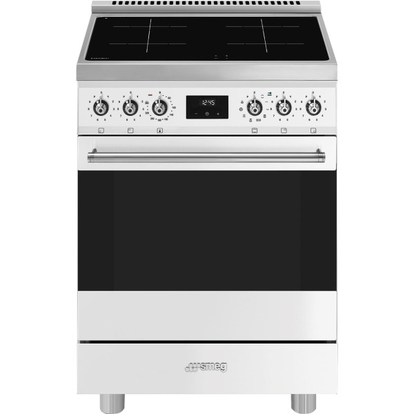 Fornuis inductie kookplaat Smeg C6IPWHM2 vooraanzicht