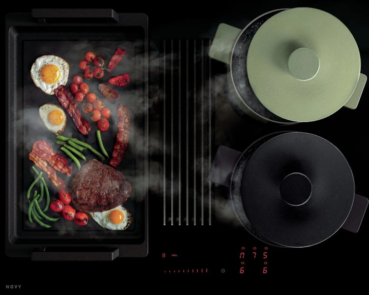 Taque de cuisson avec hotte intégrée Novy 1881 / Novy Easy 65 detail 3