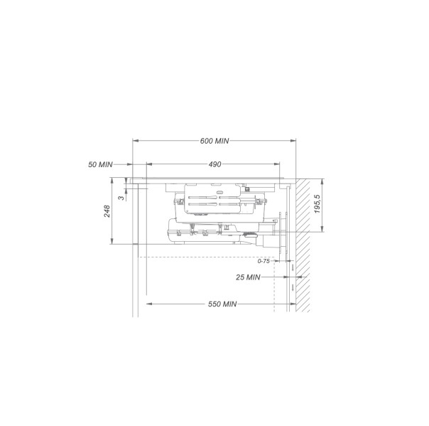 Taque de cuisson avec hotte intégrée Novy 1881 / Novy Easy 65 detail 5
