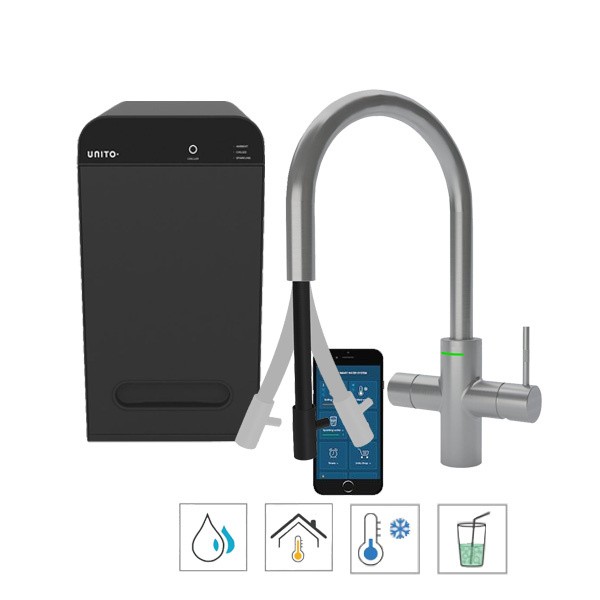 Unito Unito Sparkle Cosmos+pullout RVS vooraanzicht