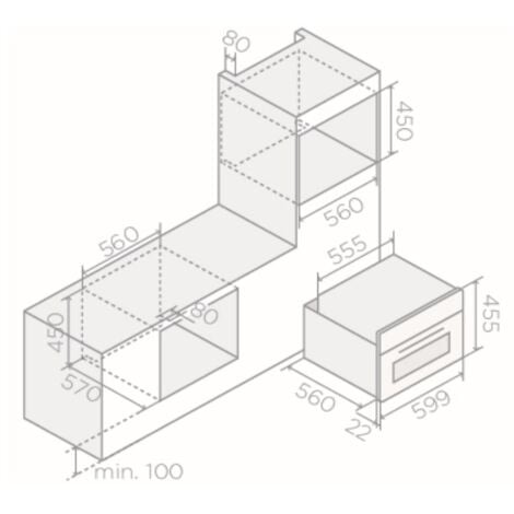 Combi : four + micro-ondes + vapeur Elica PRF0191769A detail 2