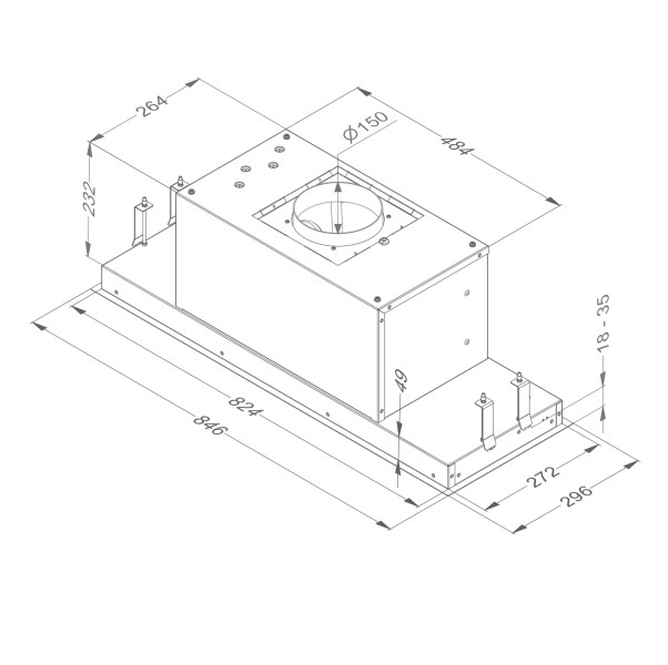 Hotte groupe aspirant Novy 829 / Novy Inox Essence detail 4
