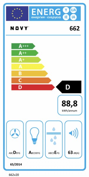 Hotte téléscopique Novy 662 / Novy Telescopisch detail 5