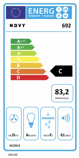 Hotte téléscopique Novy 692 / Novy Telescopisch detail 6