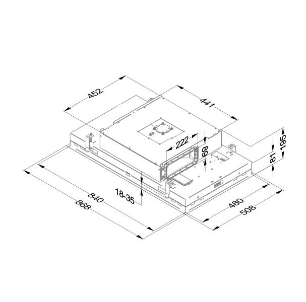 Hotte groupe aspirant Novy 6810 / Novy Pureline compact detail 5