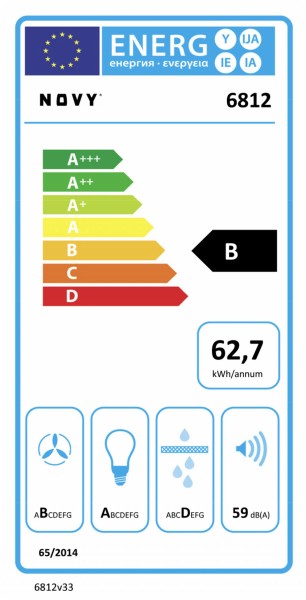 Hotte groupe aspirant Novy 6812 / Novy Pureline Compact detail 6
