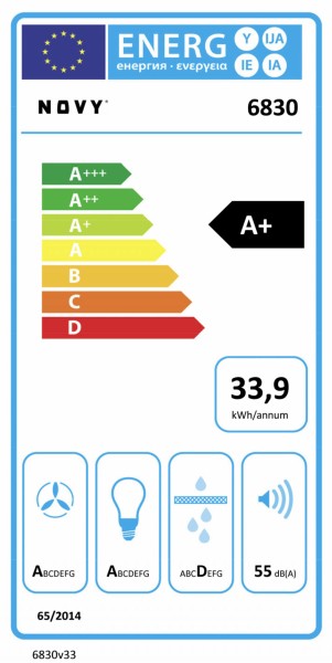 Hotte groupe aspirant Novy 6830 / Novy Pure'line met verlichting detail 7