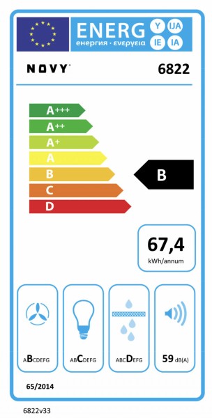 Hotte groupe aspirant Novy 6822 / Novy Pureline Compact detail 4