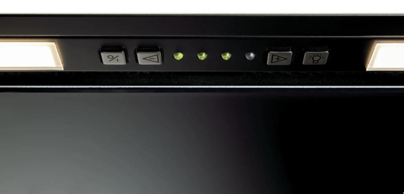 Dampkap inbouwgroep Novy 26082 / Novy Crystal ZWART detail 3