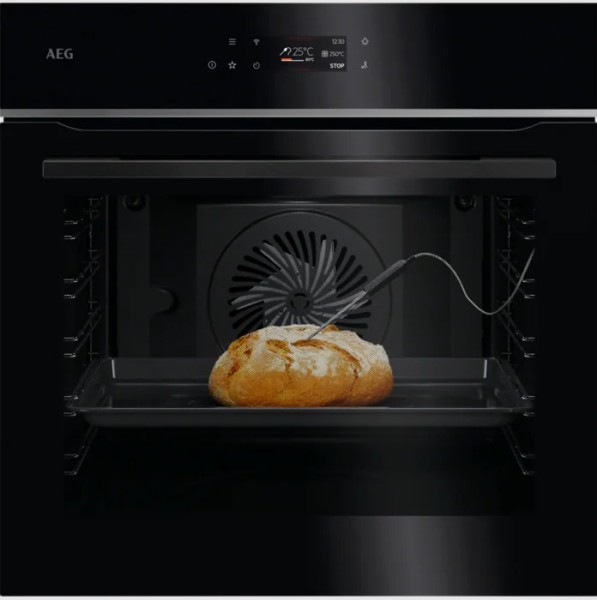 Multifunctie oven AEG TE7PB63ZAB/zwart vooraanzicht