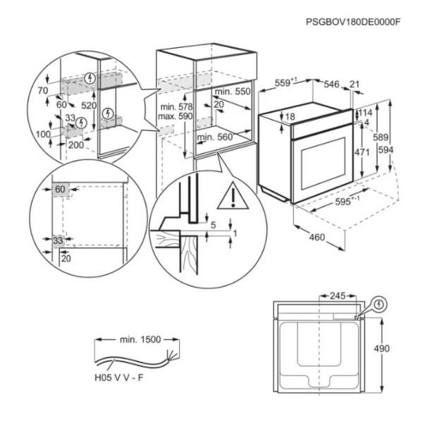 Multifunctie oven AEG TE7PB63ZAB/zwart detail 3