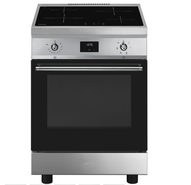 Cuisinière induction Smeg C6IMXT2/inox vooraanzicht