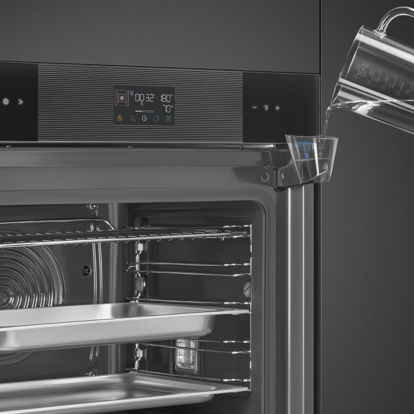 Combi : four + vapeur Smeg SO6102S3PB3 / ZWART detail 4