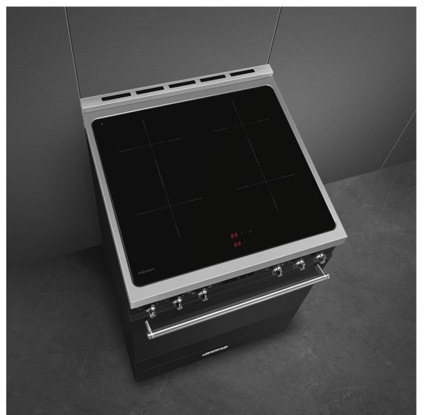 Cuisinière induction Smeg C6IPMBM2 detail 3