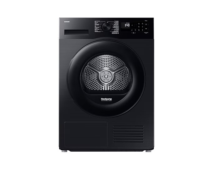 Séchoir Samsung DV9UDG52A0ABEN/ZWART/knop vooraanzicht