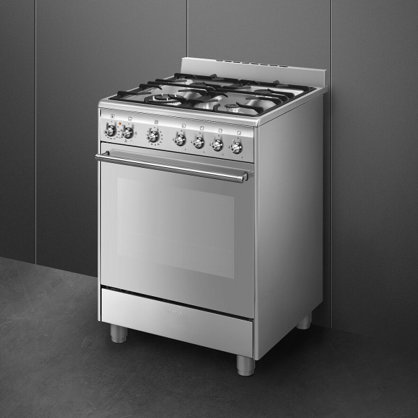 Cuisinière avec taque de cuisson au gaz Smeg SX61GM detail 2