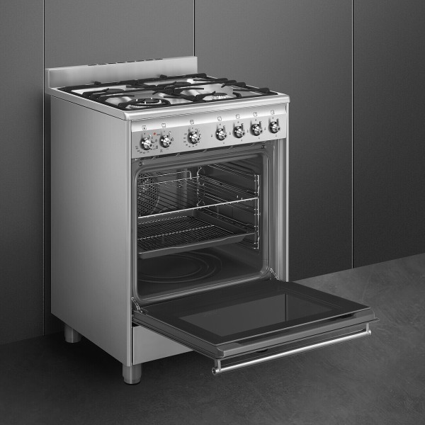 Cuisinière avec taque de cuisson au gaz Smeg SX61GM detail 3