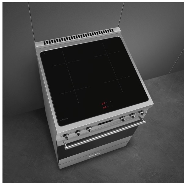 Fornuis inductie kookplaat Smeg C6IPXM2 detail 3