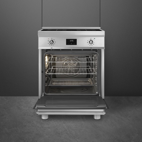 Fornuis inductie kookplaat Smeg C6IPXT2 detail 1