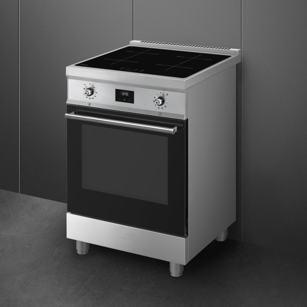 Fornuis inductie kookplaat Smeg C6IPXT2 detail 2