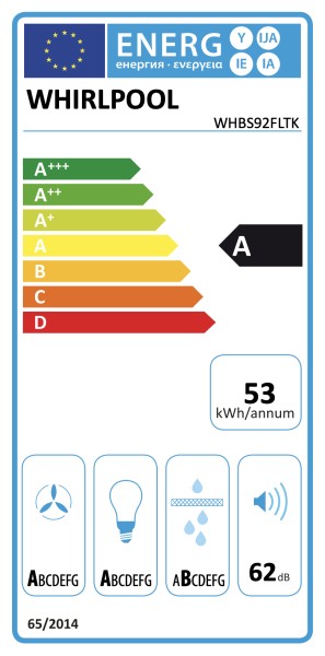 Hotte cheminée Whirlpool WHBS92FLTK detail 4