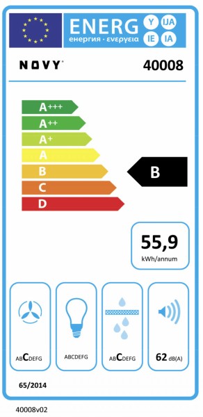 Kookplaat met ingebouwde dampafzuiging Novy 40 008 / Novy Up detail 3