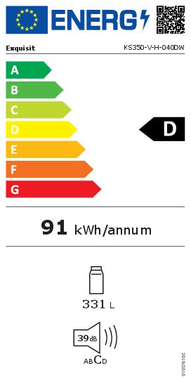 Koelkast Exquisit KS350-V-H-040DW detail 3
