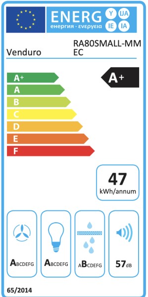 Hotte aspirante sans moteur Venduro RASMALL80ZM/ZWART detail 3