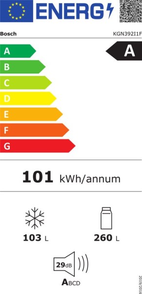 Combiné réfrigérateur/congélateur Bosch KGN392I1F detail 5