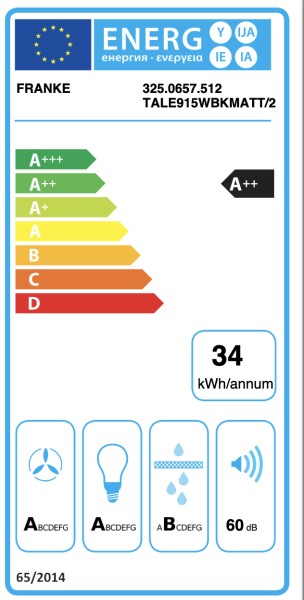 Hotte cheminée Franke TALE915WBK detail 4