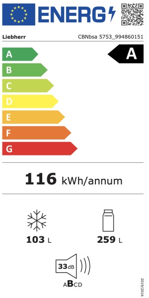 Koelvriescombinatie Liebherr CBNBSA575I23SD0 detail 5