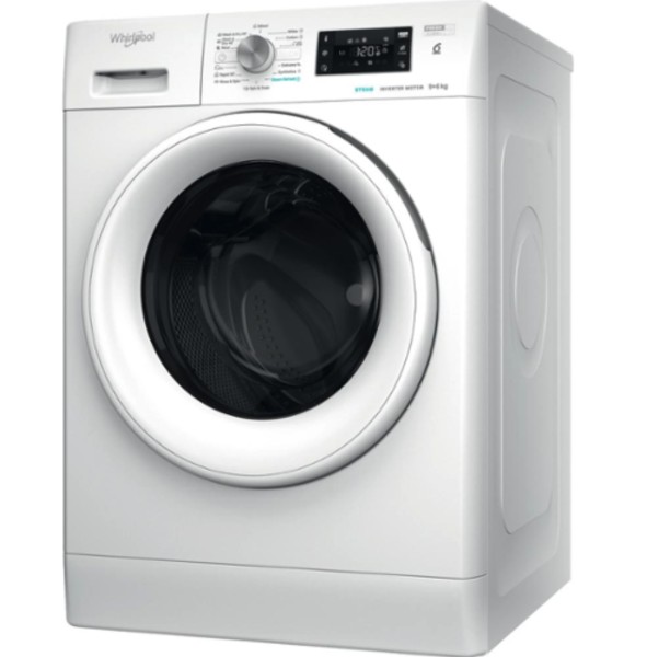 Lave- et sèche-linge combination Whirlpool FFWDB964489WVEE vooraanzicht