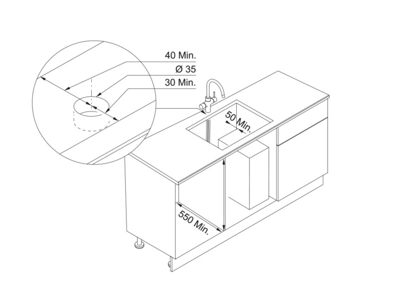 Multifunctionele kraan Franke 302278 detail 7
