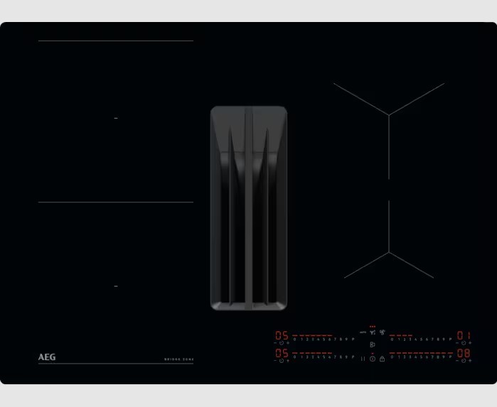 Taque de cuisson avec hotte intégrée AEG TCH74B01CB vooraanzicht
