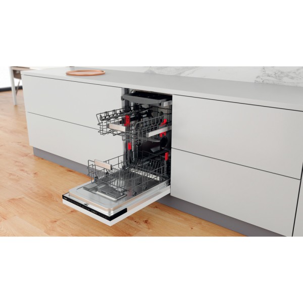 Vaatwasser volledig integreerbaar 45cm Whirlpool WSIP4O33PFE detail 1