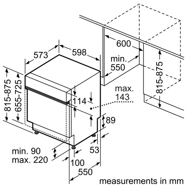 Lave-vaisselle avec panneau de commande 60cm Bosch SMI4EVS08E detail 4