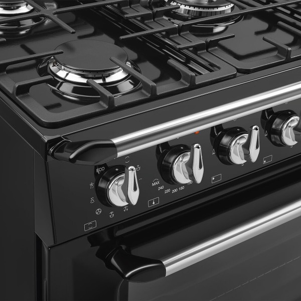 Cuisinière avec taque de cuisson au gaz Smeg TR90GMBL detail 3