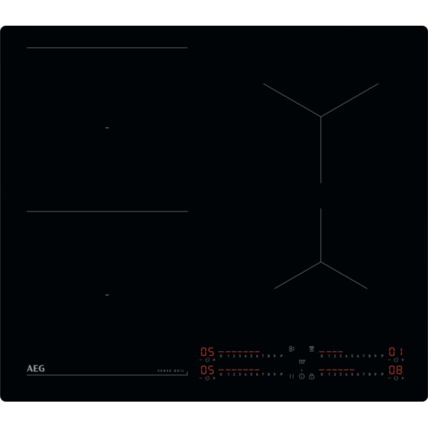 Taque de cuisson induction AEG TI64IB1AIB vooraanzicht