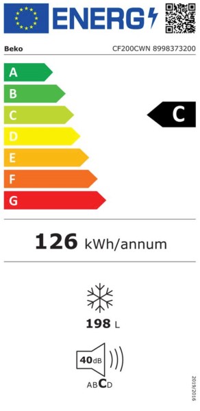 Congélateurs coffre Beko CF200CWN detail 4