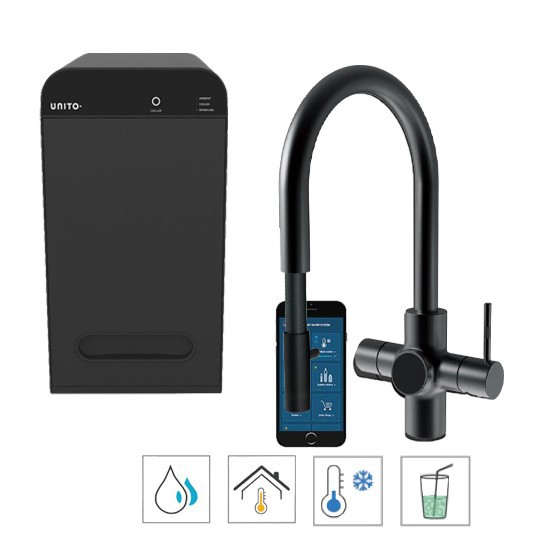 Unito Unito Sparkle Orbit pullout C Zwart vooraanzicht